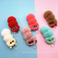 Wholesale Creative Plush Cute Caterpillars Key Chains Pendant Promotional Gift